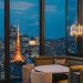 The view of Tokyo Tower from Fairmont Tokyo in Japan
