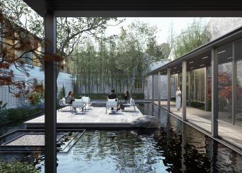 A rendering of The Langham, Ningbo, China
